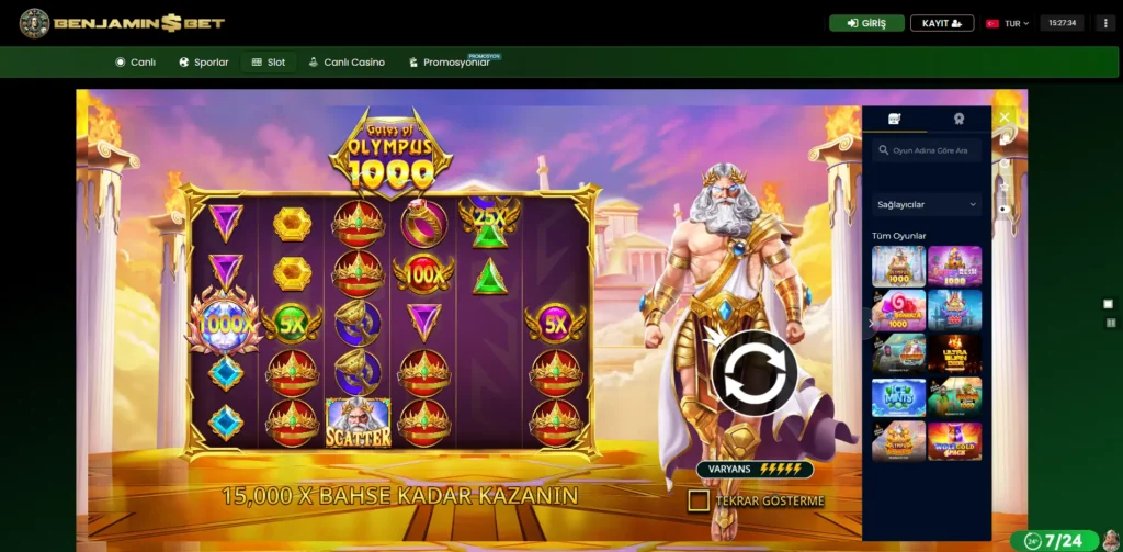 Benjaminsbet Pragmatic Play Oyunları